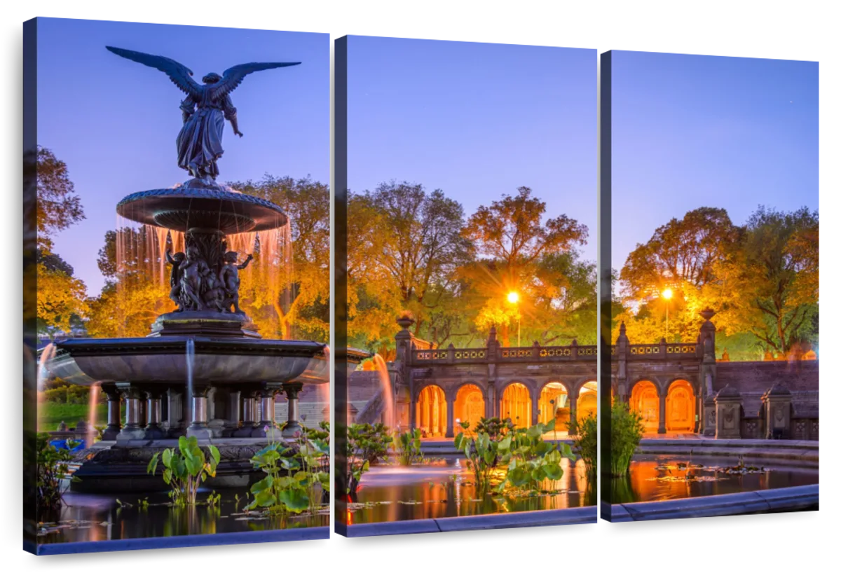 Bethesda Terrace Central Park New York City NYC Manhattan Photo Photograph  Cool Wall Decor Art Print Poster 36x24