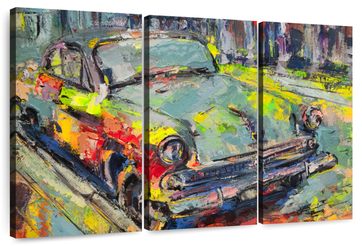 Wall Art Print Abstract car painting, wall art & cheap Poster