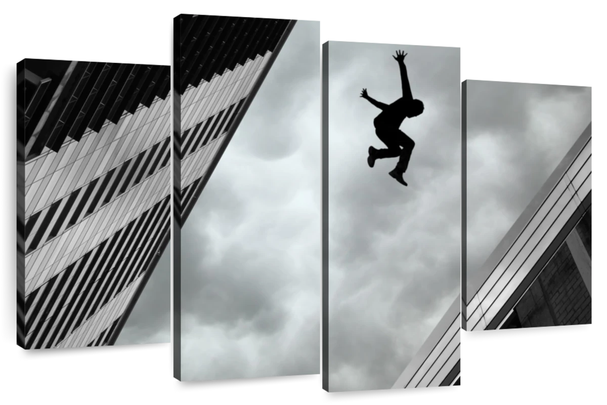 Parkour in the city near me  Art Board Print for Sale by ds-4