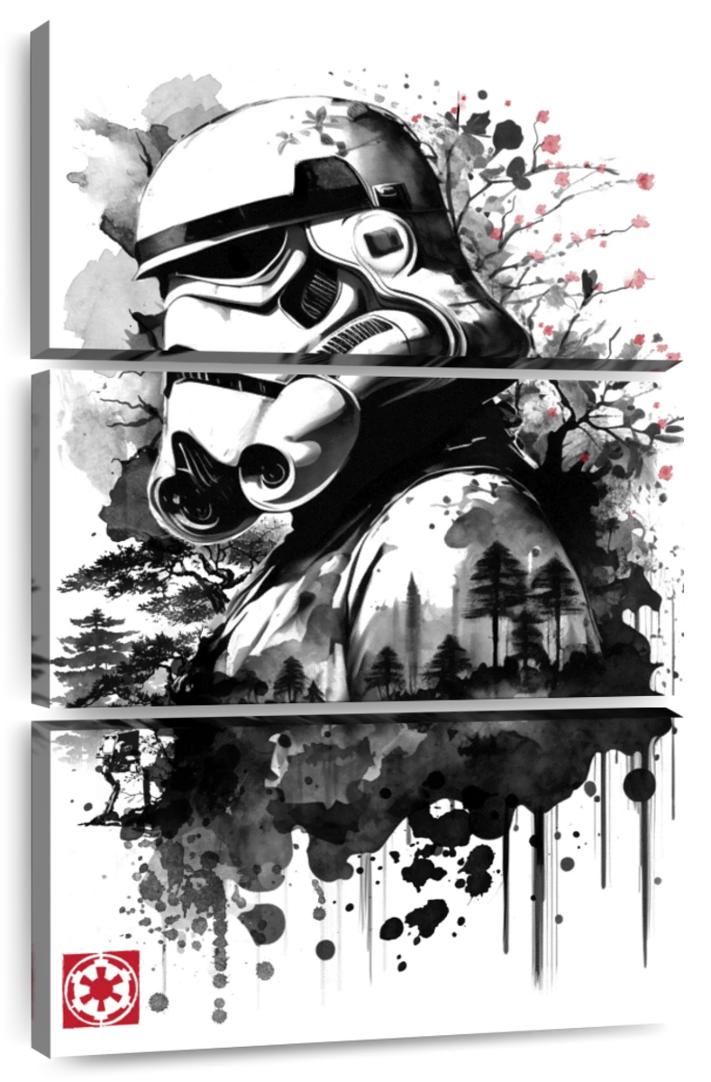 Wall Art Print Ghostbusters sumi e, Gifts & Merchandise