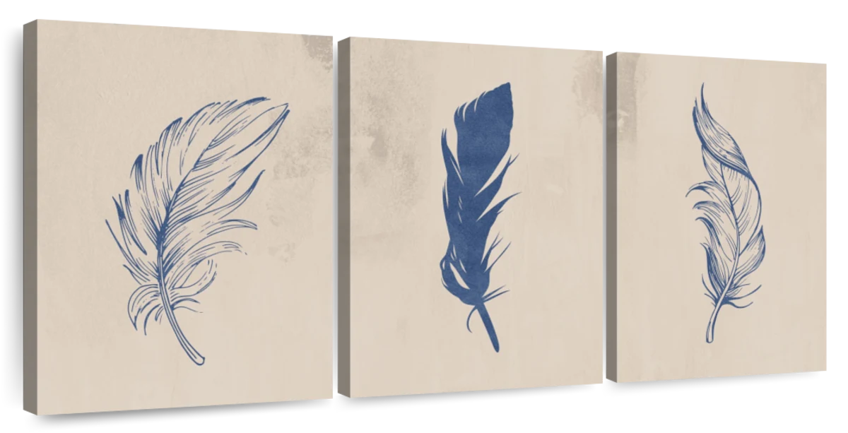 Three feathers print by Editors Choice