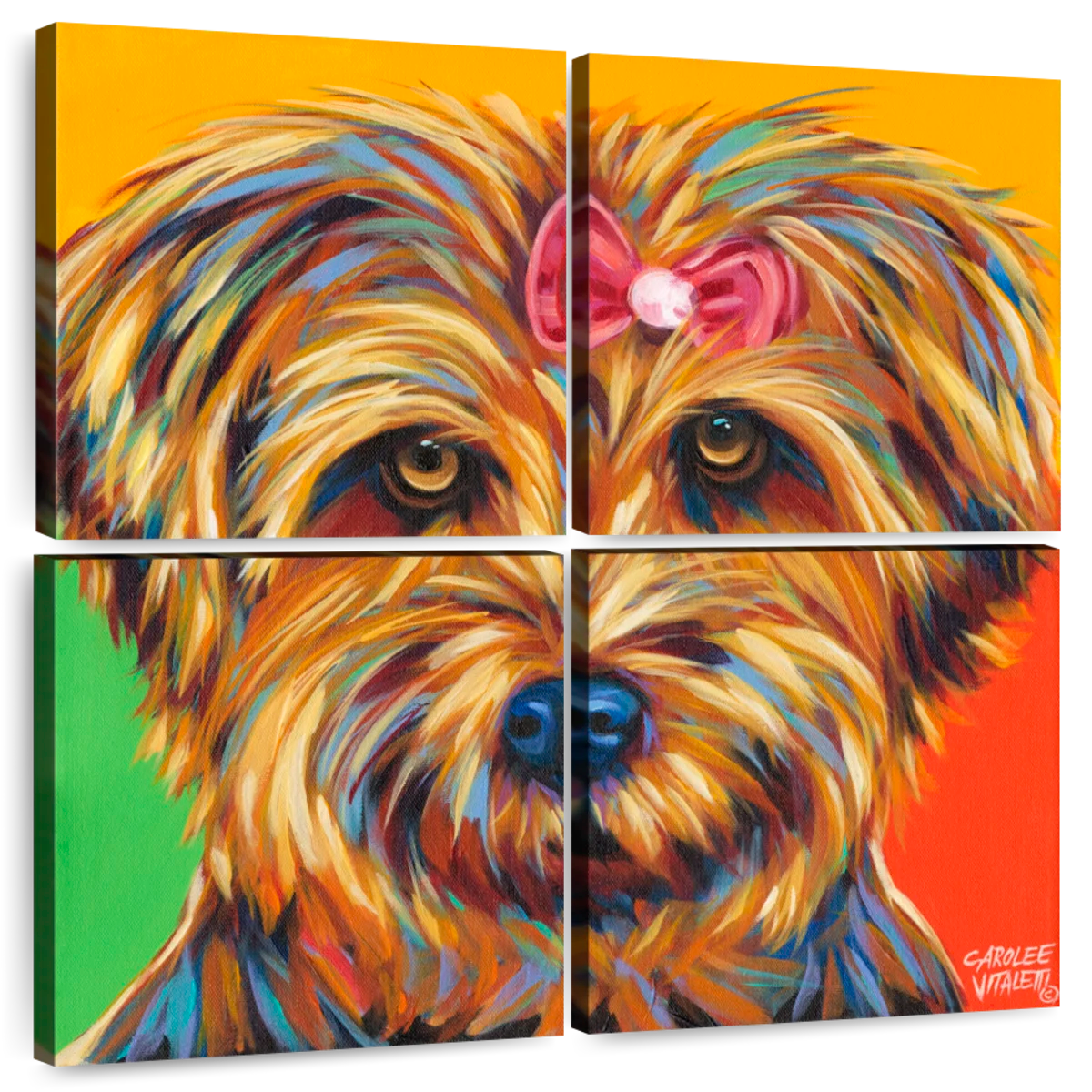 LV Wall Decor - Glam Wall Decor - Fashion Wall Art - Luxury  High Fashion Room Decor, Home Decoration for Bedroom, Living Room - Yorkie,  Yorkshire Terrier, Puppy, Dog Lovers Gifts
