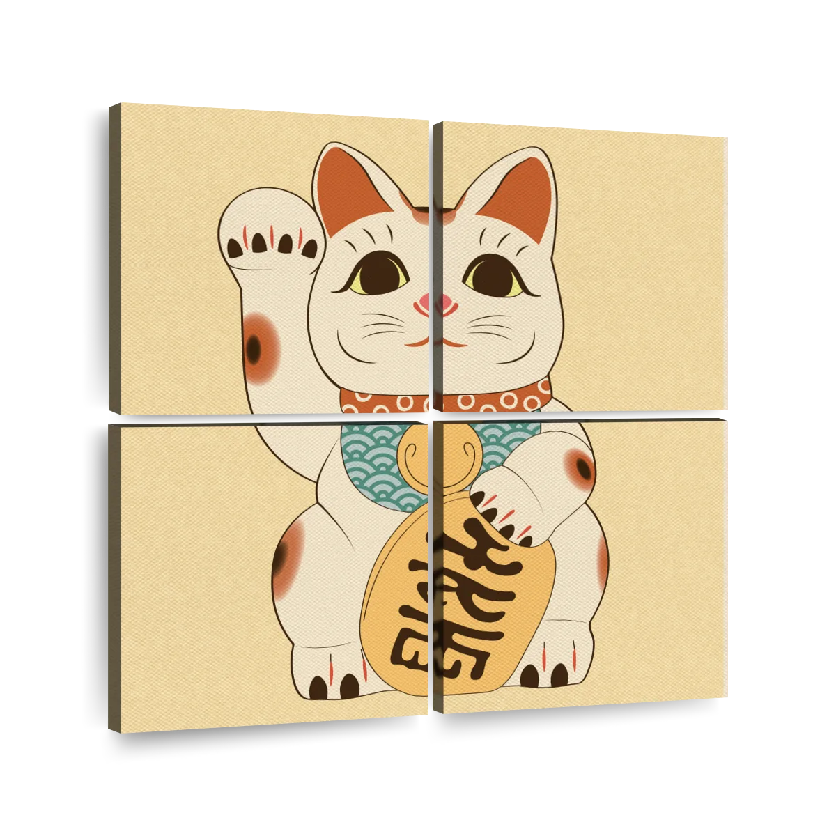 Wall Art Print, Lucky Cat