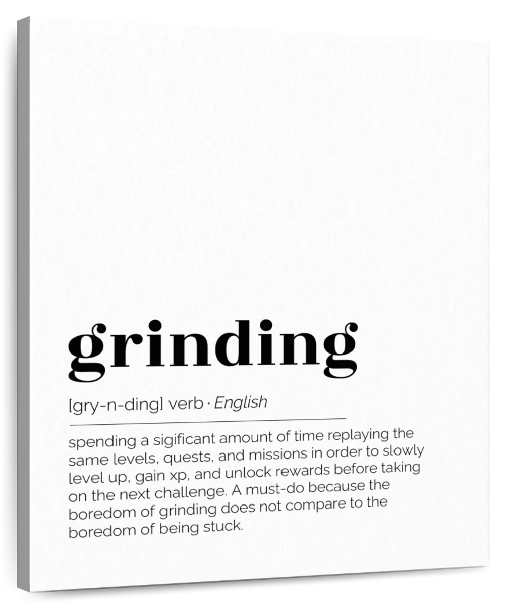 Meaning Of Grinding Art: Canvas Prints, Frames & Posters