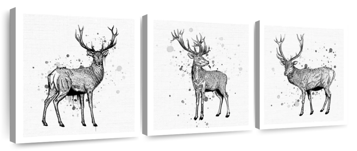 elk clip art black white