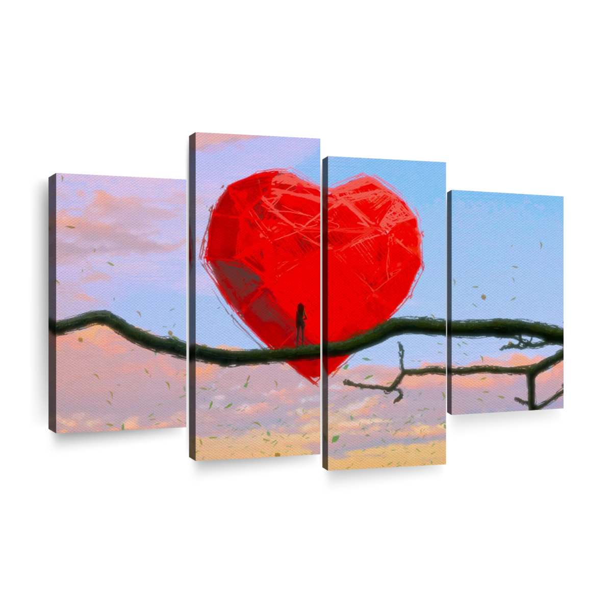 paintings of love hearts