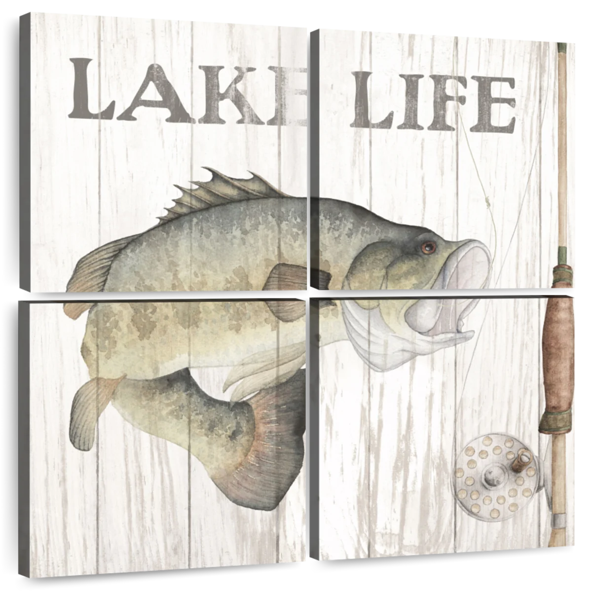 Lake Fishing II Art Print by Wild Apple Portfolio - Pixels Merch