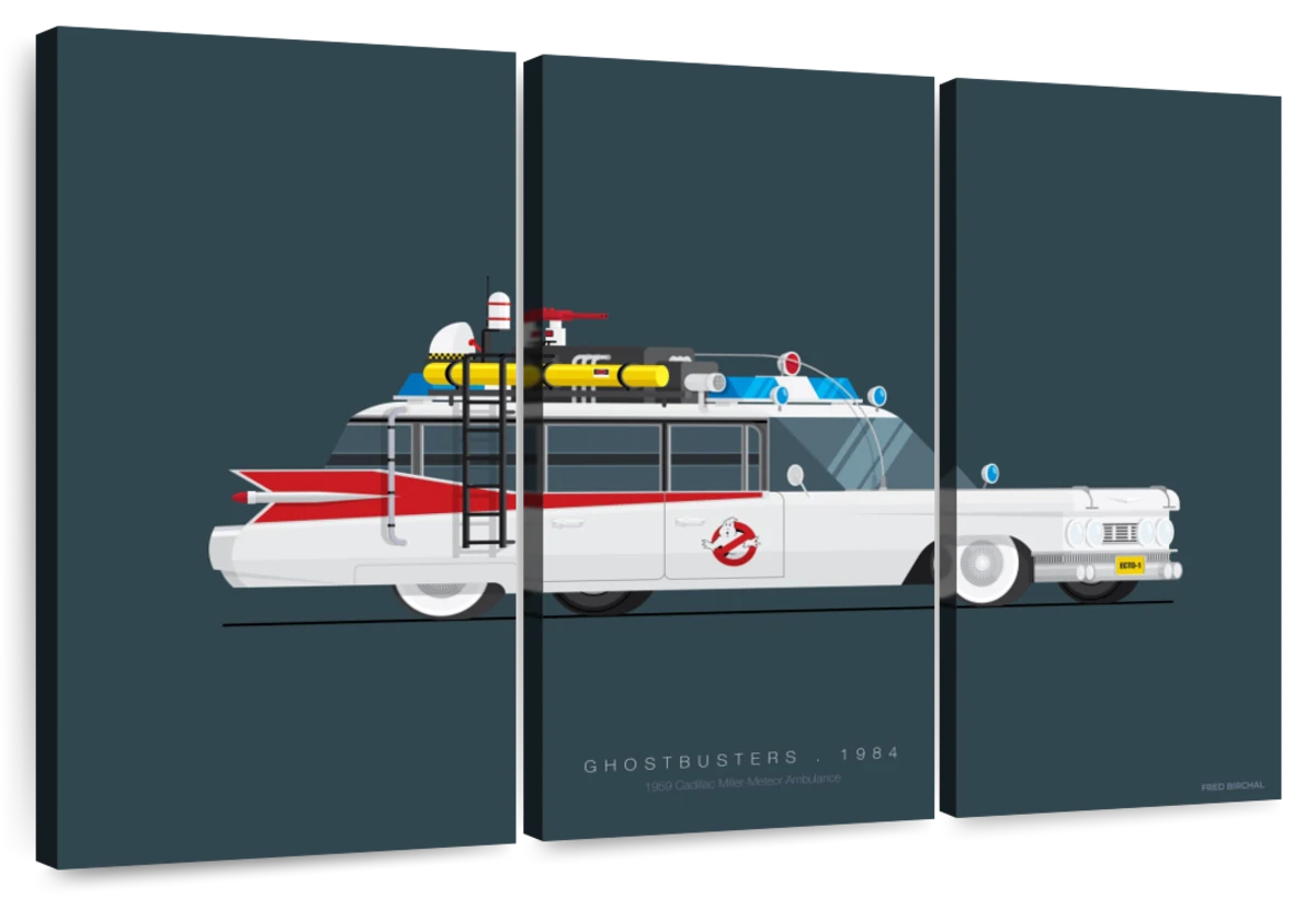 Wall Art Print Ghostbusters sumi e, Gifts & Merchandise