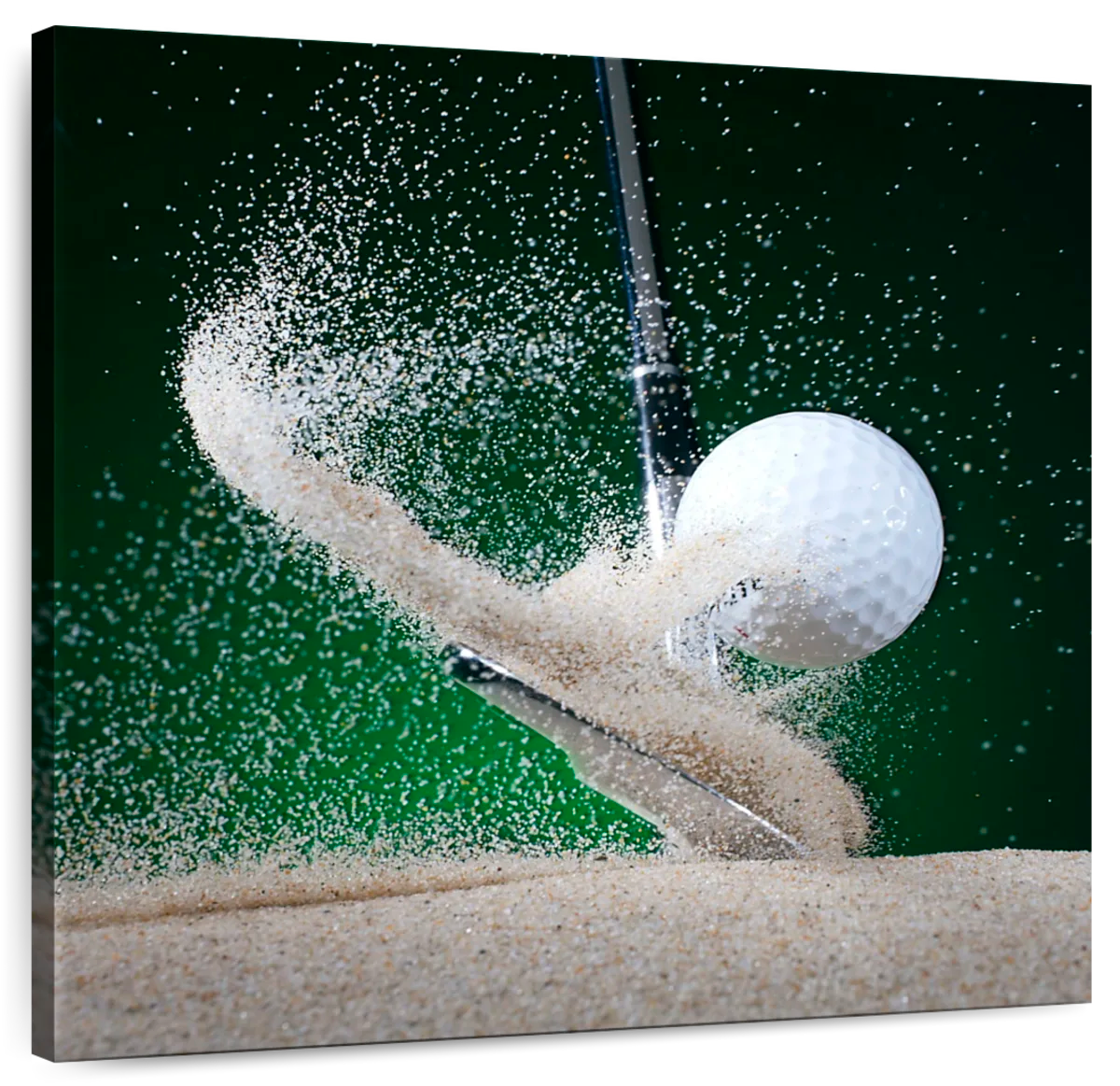 Golf Club Hitting Bunker Wall Art | Photography