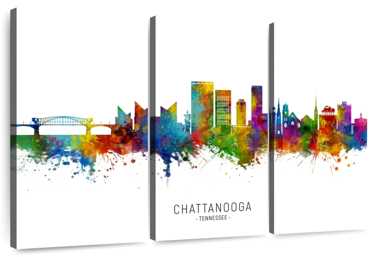 Chattanooga 12x16 Canvas - Tennessee Wall Art – NativeMade™