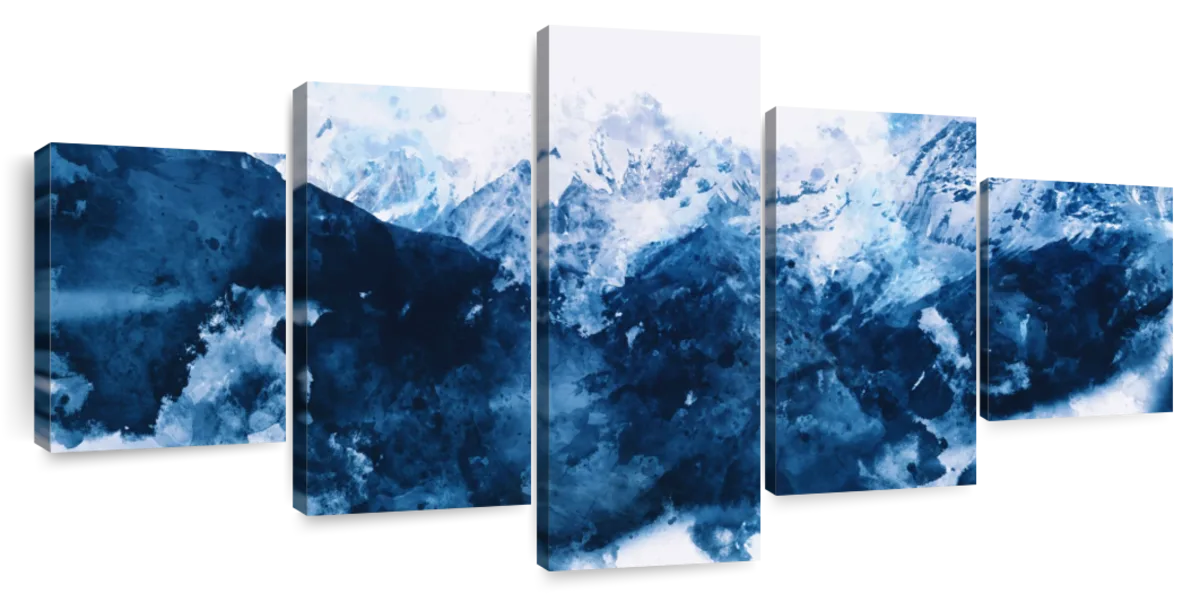 Snowy Mountains Wall Art | Painting