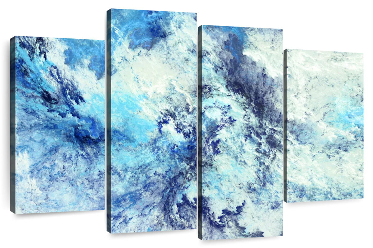 Icy Clouds Abstract Wall Art | Painting