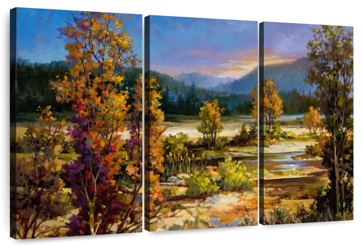 Fall Sierra Autumn Wall Art | Painting | by Sandra Bergeron