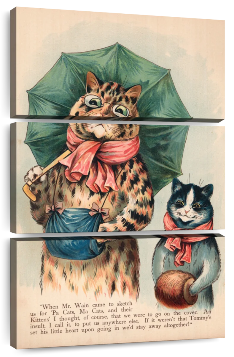 Louis Wain cat picture I Am Happy Because Everyone Loves Me