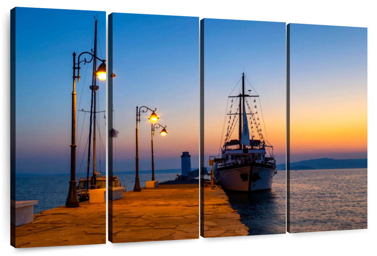 Dock In Pefkohori Art: Canvas Prints, Frames & Posters