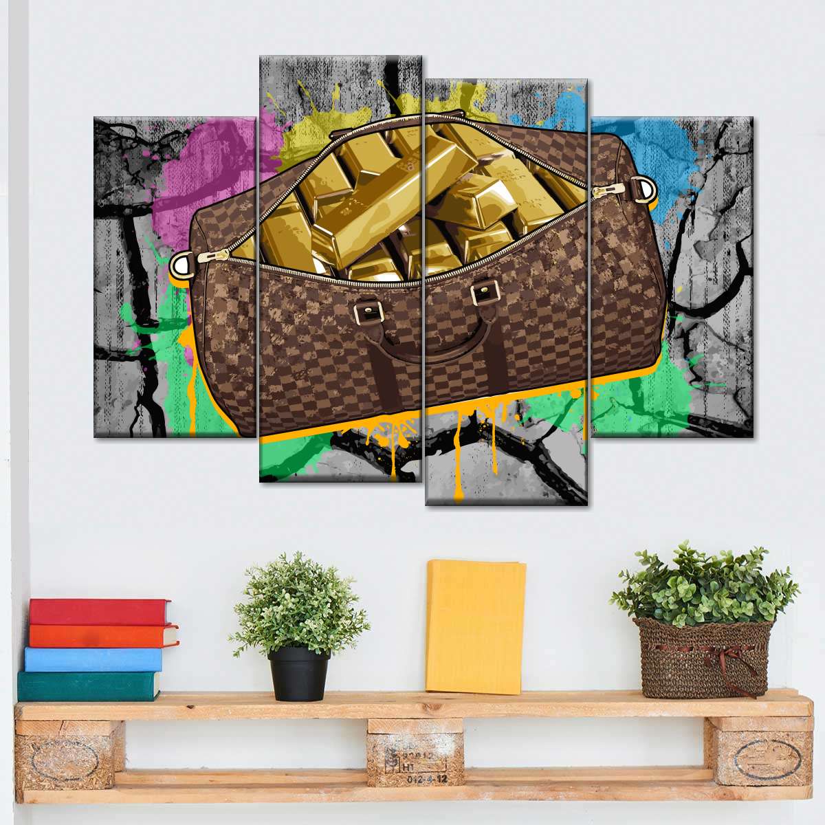 Painting on Louis Vuitton Canvas