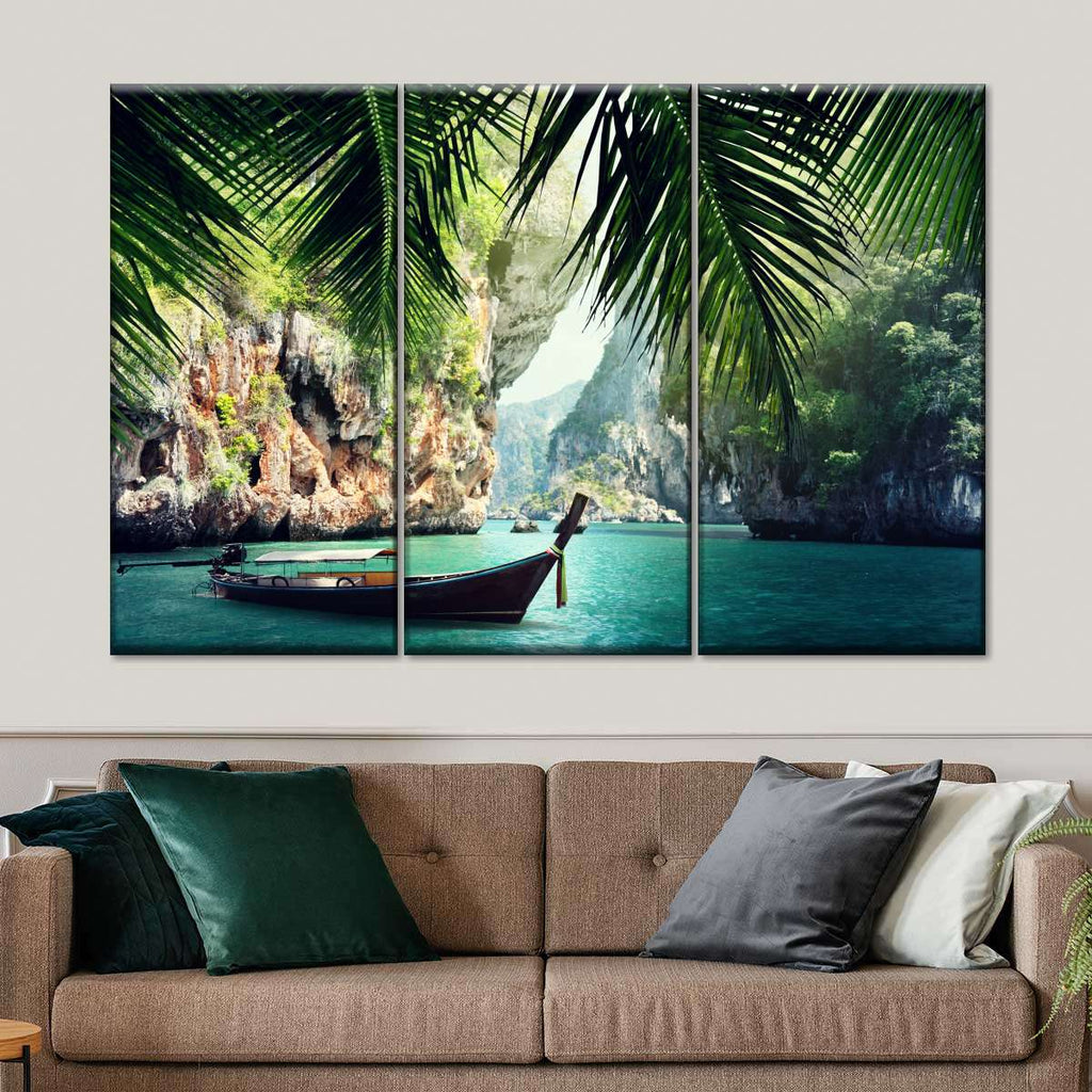 Thailand Long Boat Wall Art 