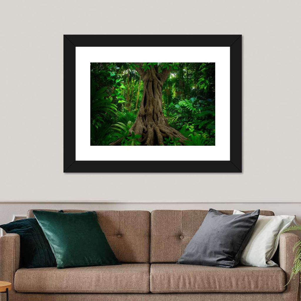 Twisted Tree Trunk Multi Panel Canvas Wall Art | ElephantStock