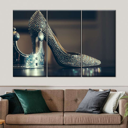 Silver High Heels Wall Art | Photography