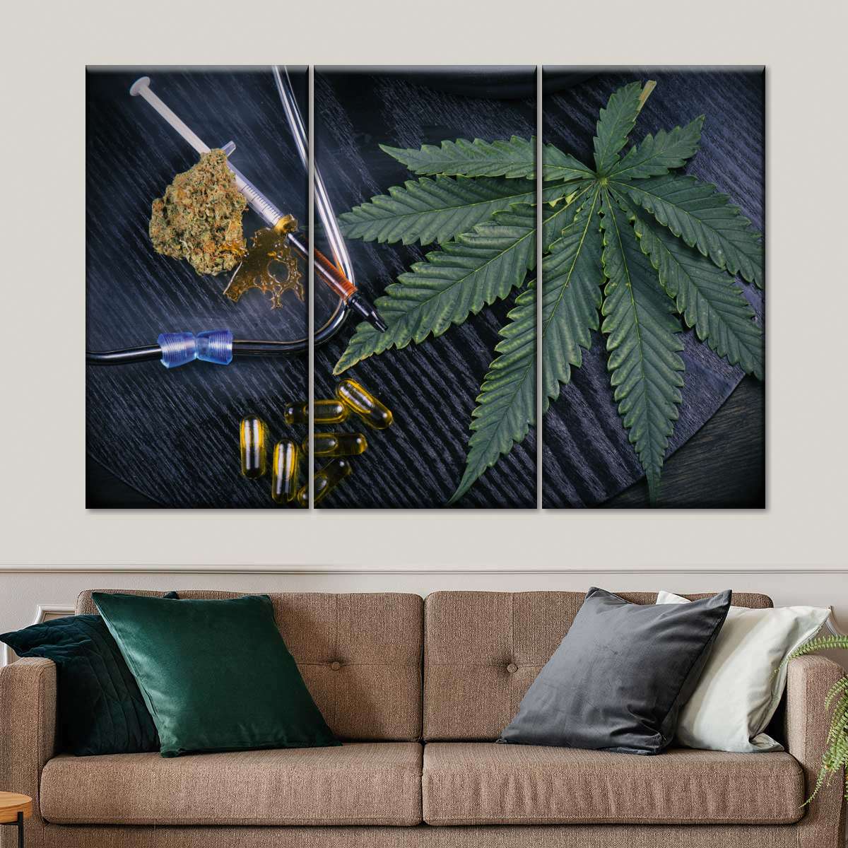 Marijuana Cure Multi Panel Canvas Wall Art Elephantstock