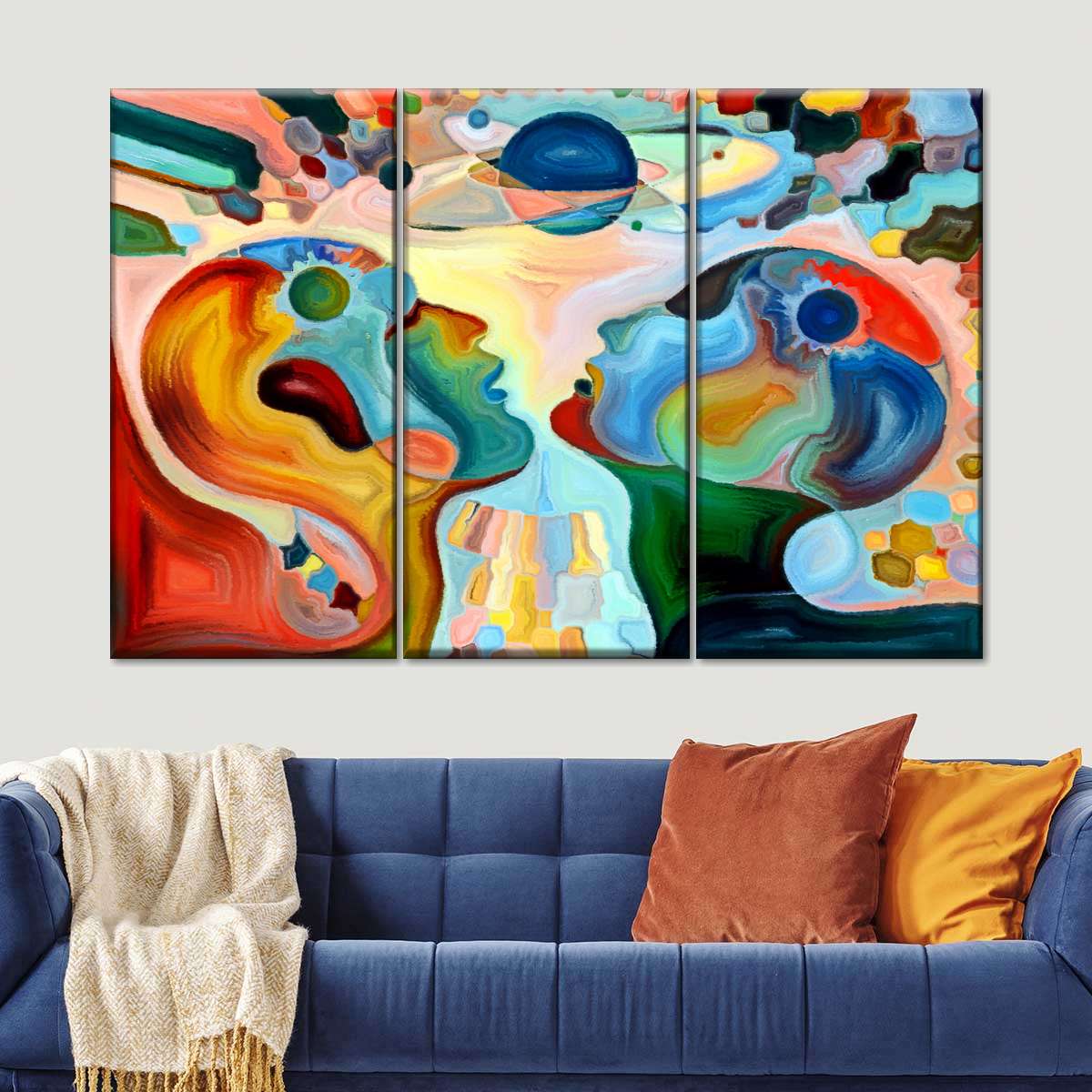 Man And Woman Abstract Wall Art