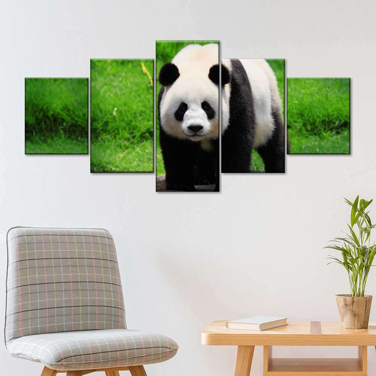 Panda Multi Panel Canvas Wall Art Elephantstock