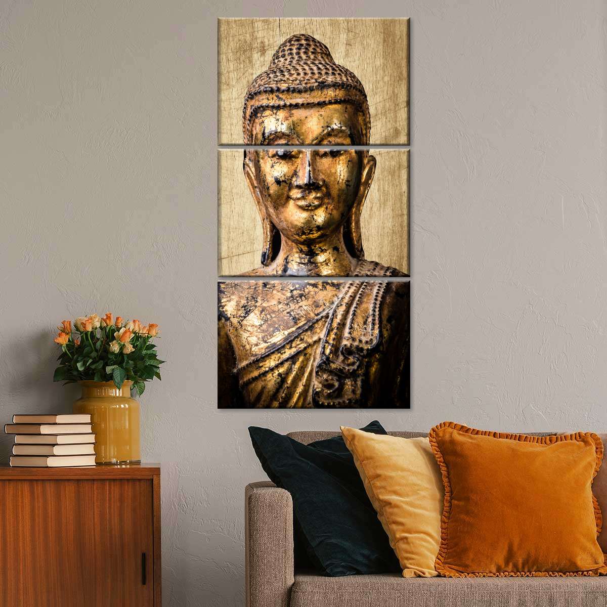 Image of Antiquated Buddha Wall Art