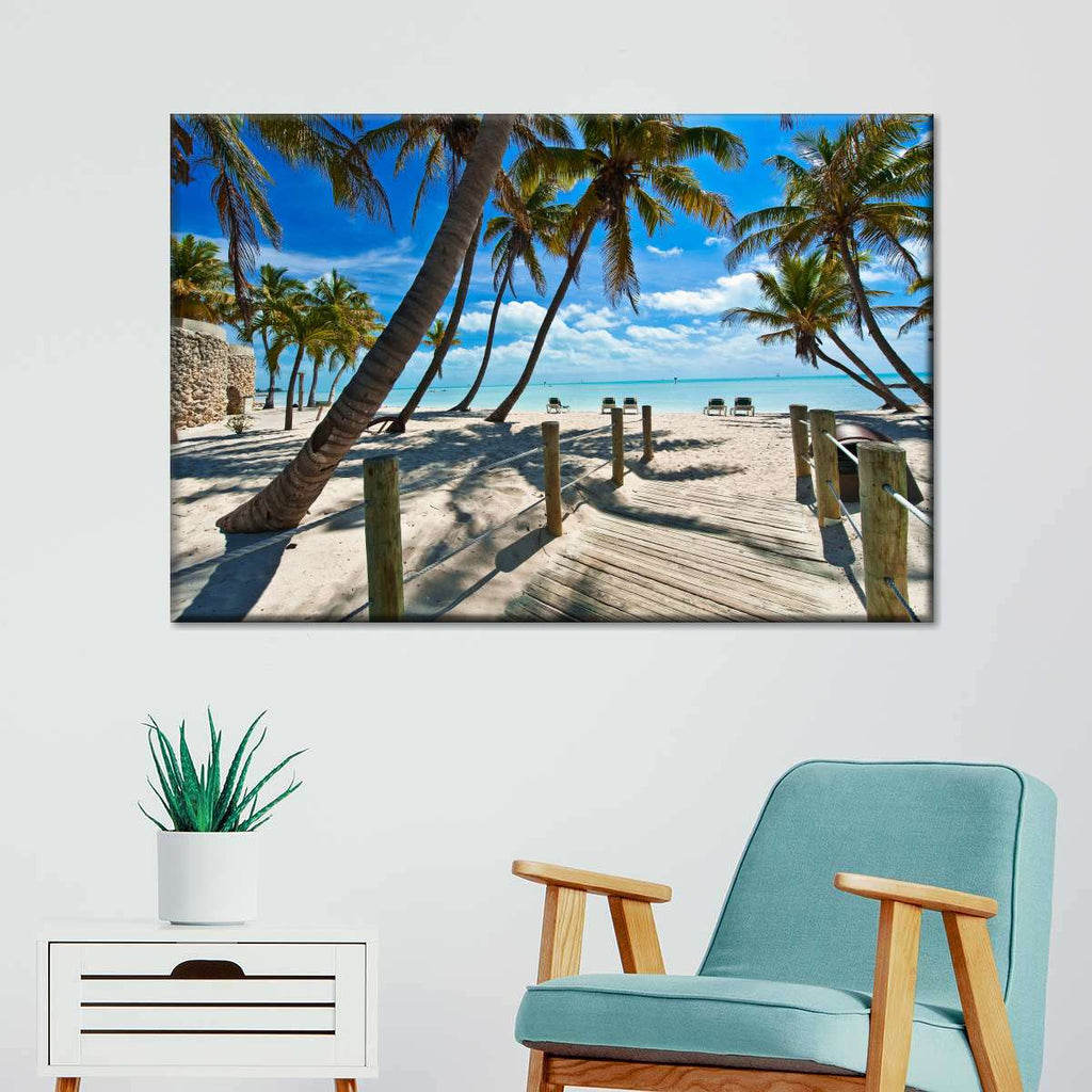 Footbridge At The Beach Wall Art | Photography