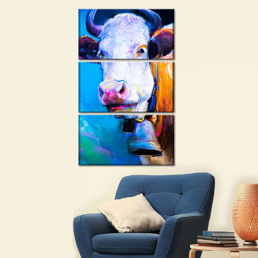 Cattle With Bell Wall Art | Painting