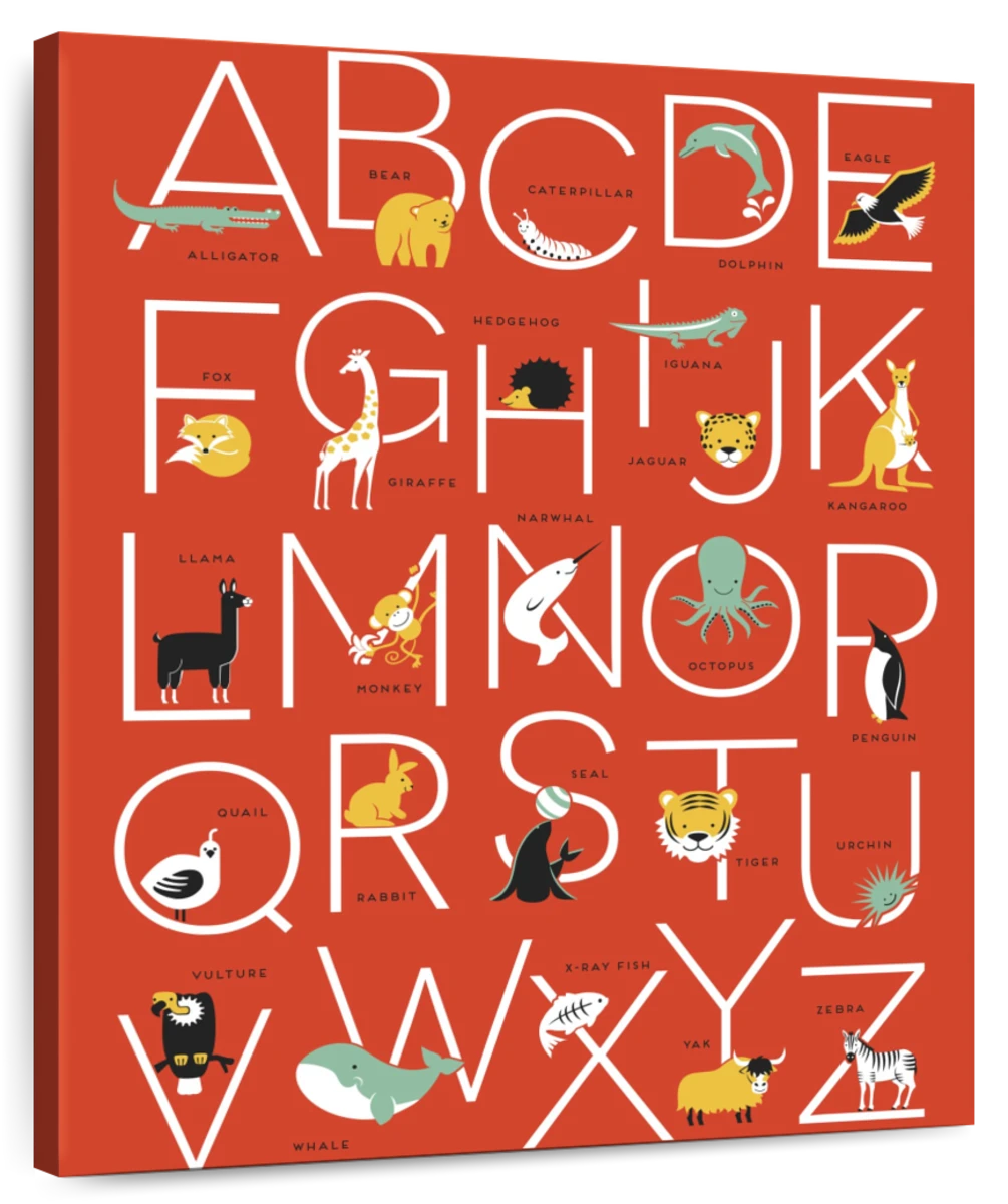 Animal Alphabet Art Print – KT's Canvases