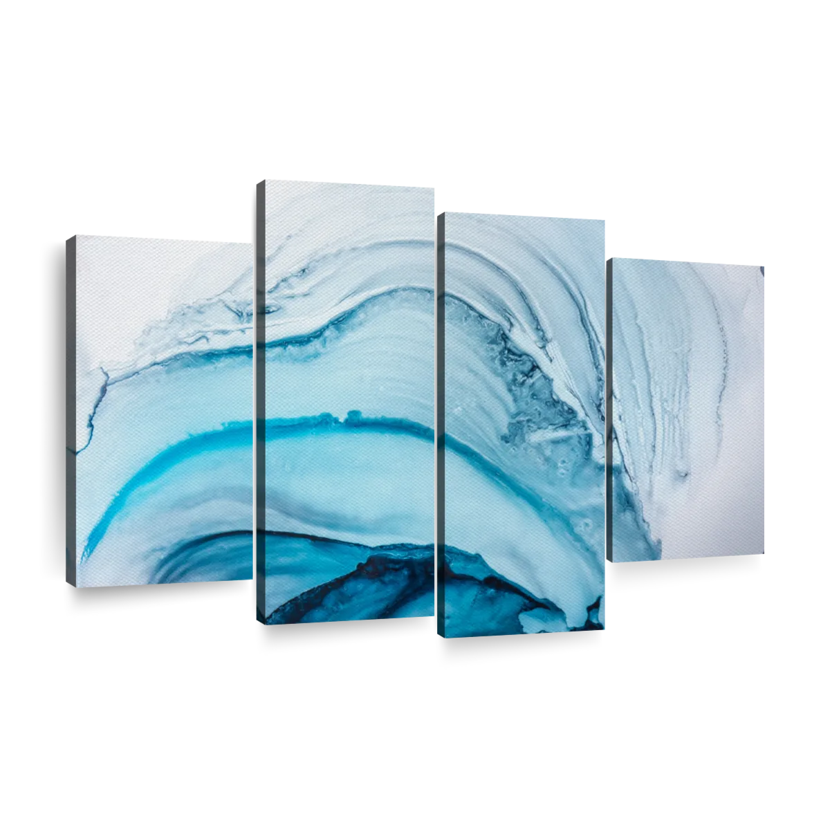 Frozen Waves Abstract Wall Art | Painting