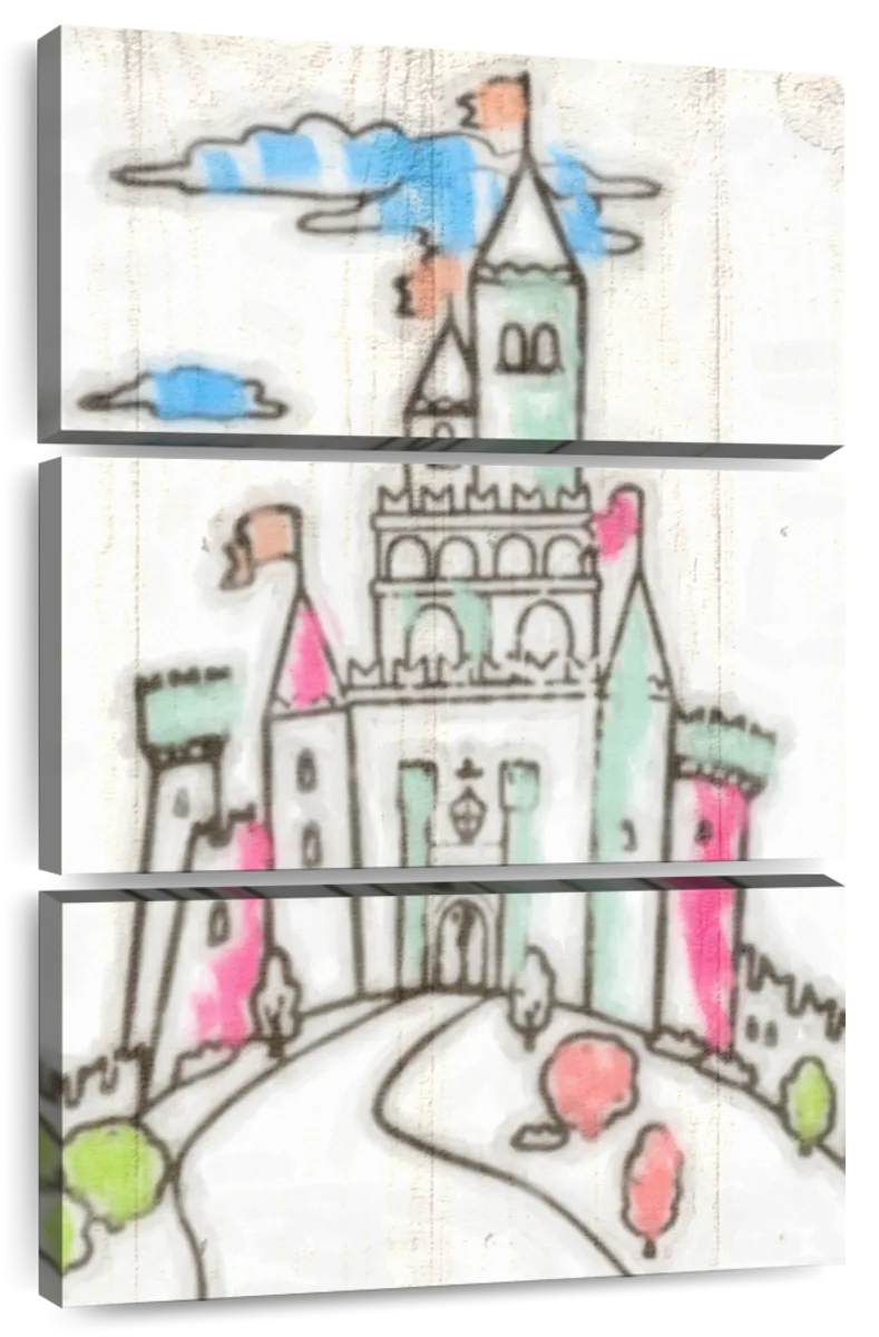 How To Draw A Castle 🏰 Drawing And Coloring A Cute Rainbow Castle ☁️🏰🌈  Drawings For Kids - YouTube