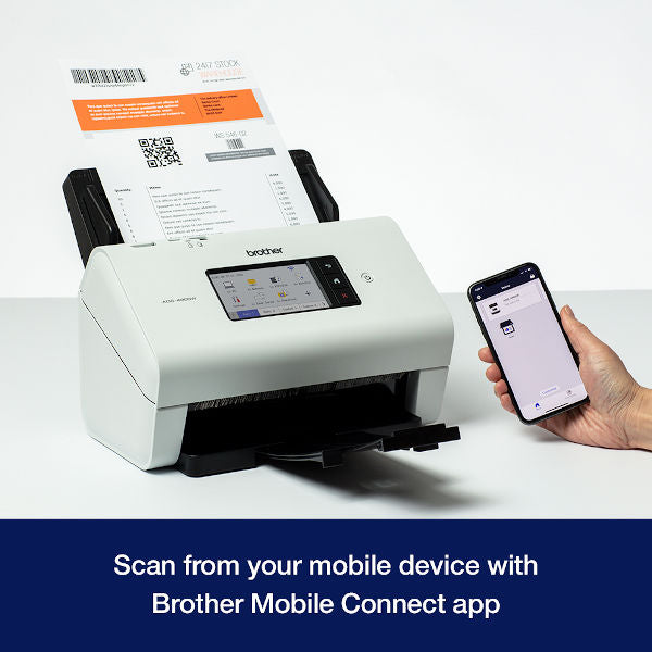 Brother Ads-4900W scanner - scan from your mobile device