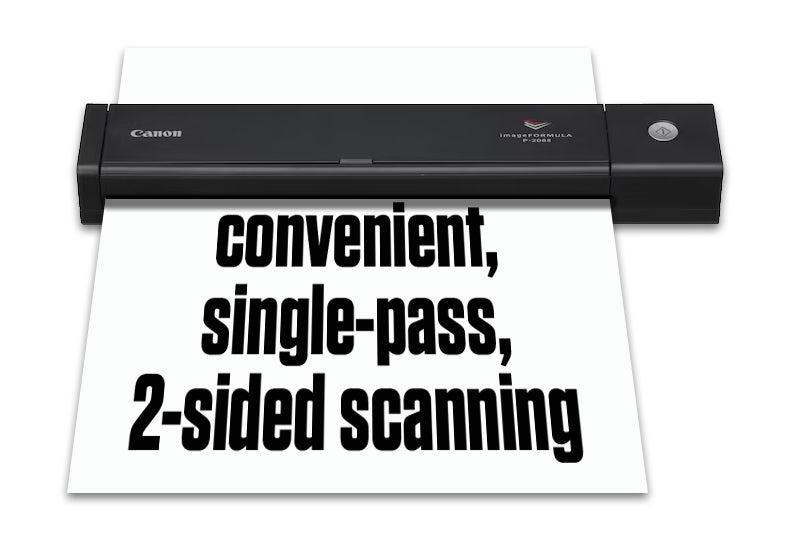 Easy Duplex Scanning With the Canon P-208II
