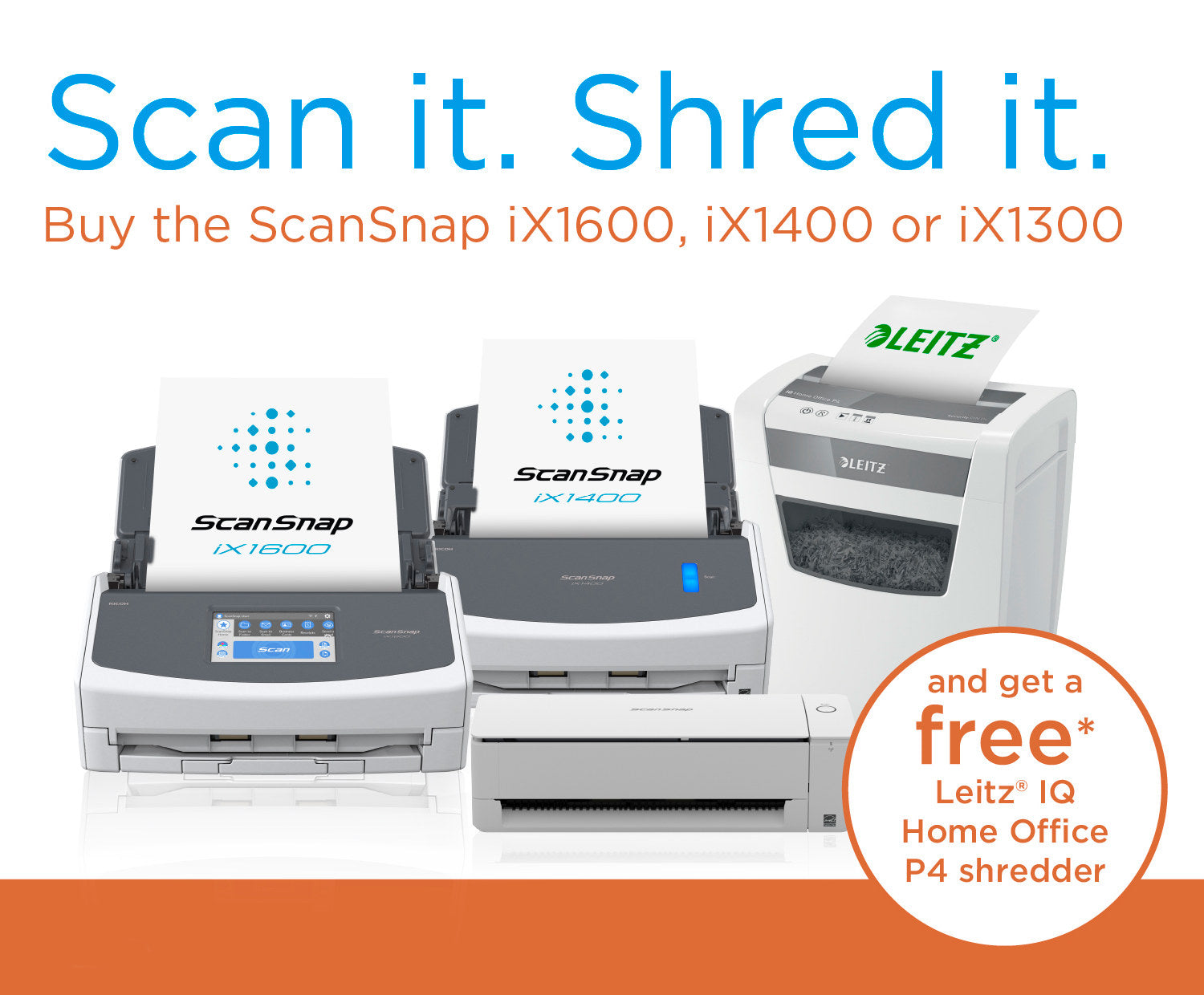 ScanSnap Scan It Shred it Promo