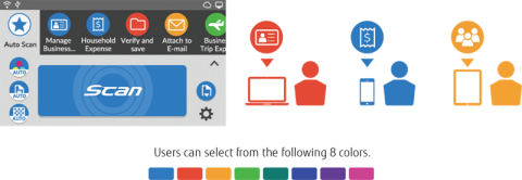 ix1600 icon colours can be selected for each user