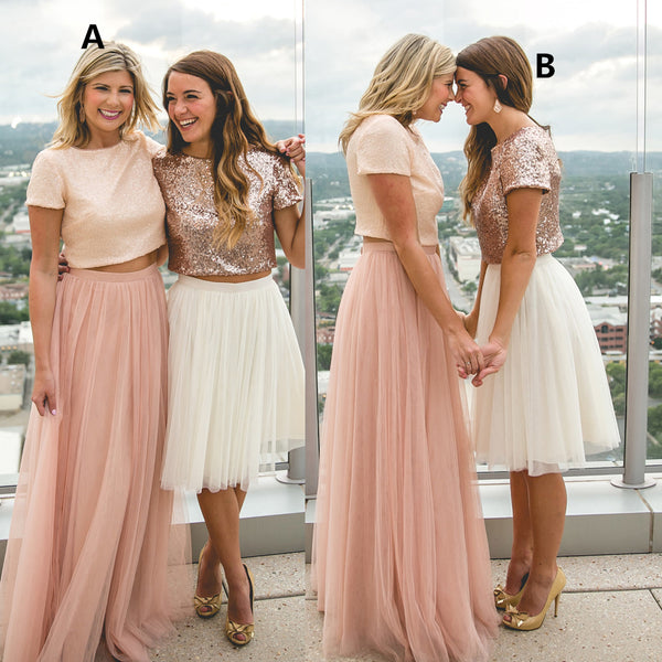 sequin top bridesmaid dresses