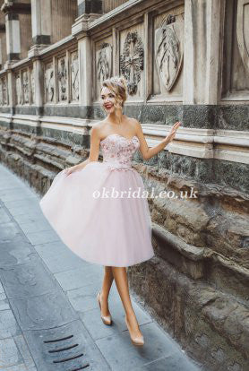 Sweet Heart Homecoming Dress, Tulle Homecoming Dress, Applique Junior ...