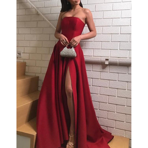 Backless Prom Dresses Uk - V Neck Prom Dress Online | OkBridal