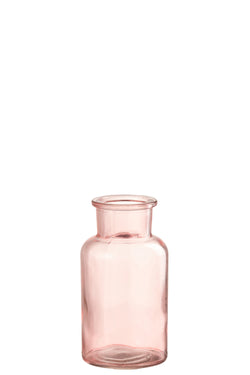 vase bouteille rose S