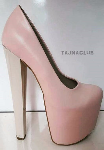 powder pink high heels