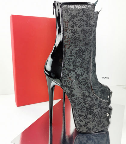 mid calf heeled boots