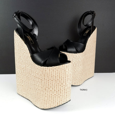 high platform wedge sandals