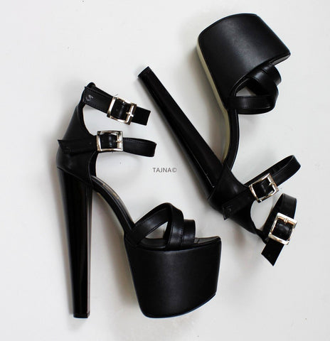 double platform heels