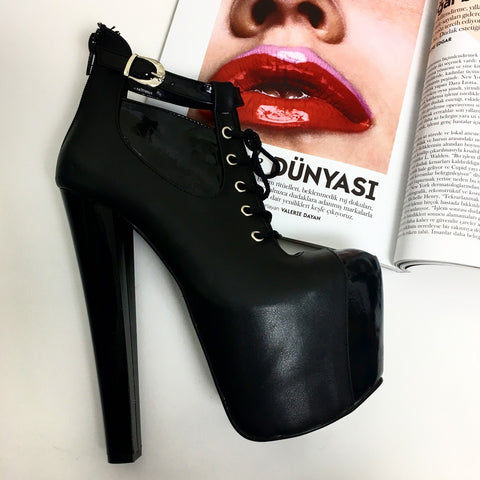 designer platform booties