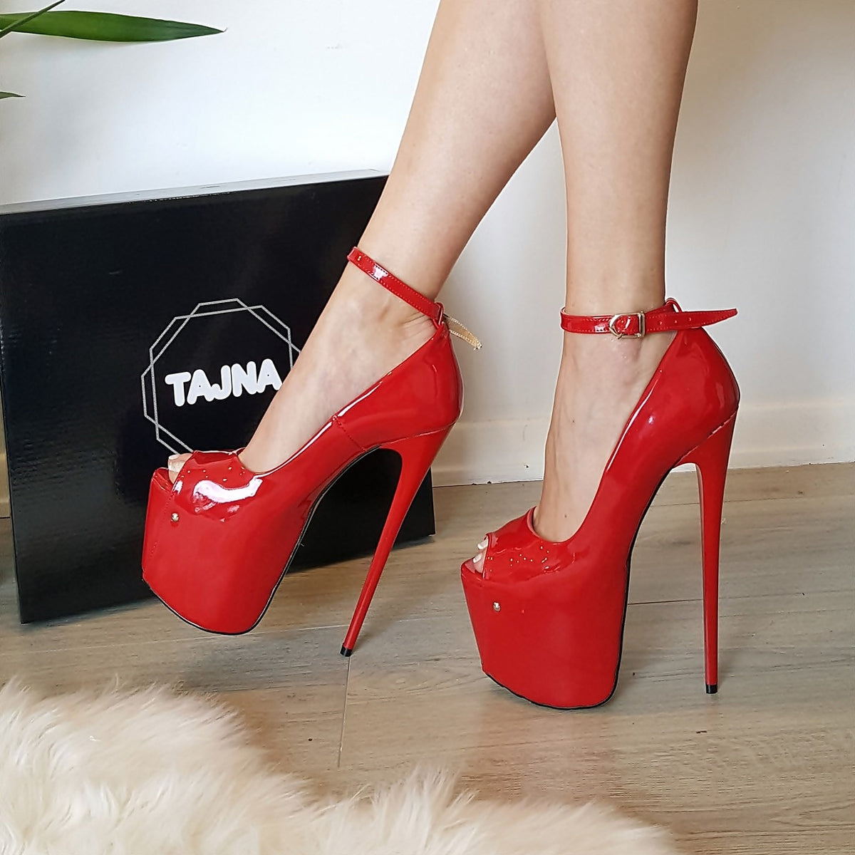 red shoes heels