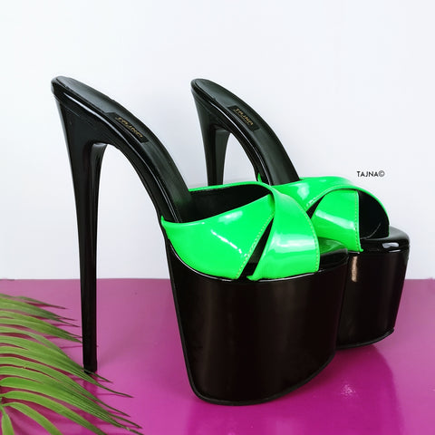 neon green mules