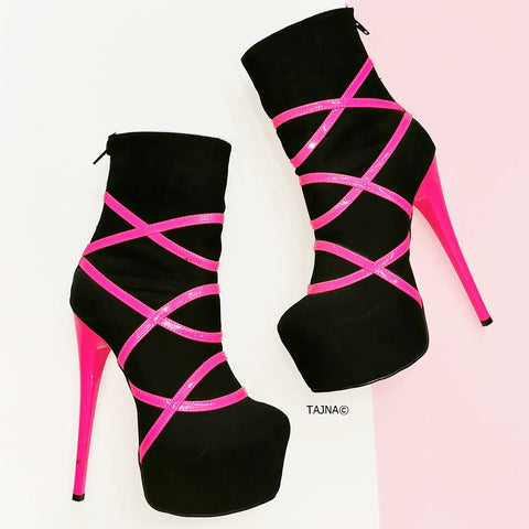 pink designer boots