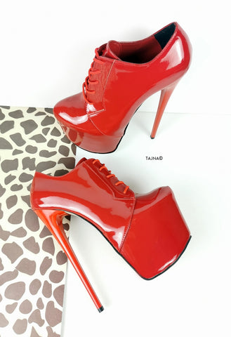 red oxford heels