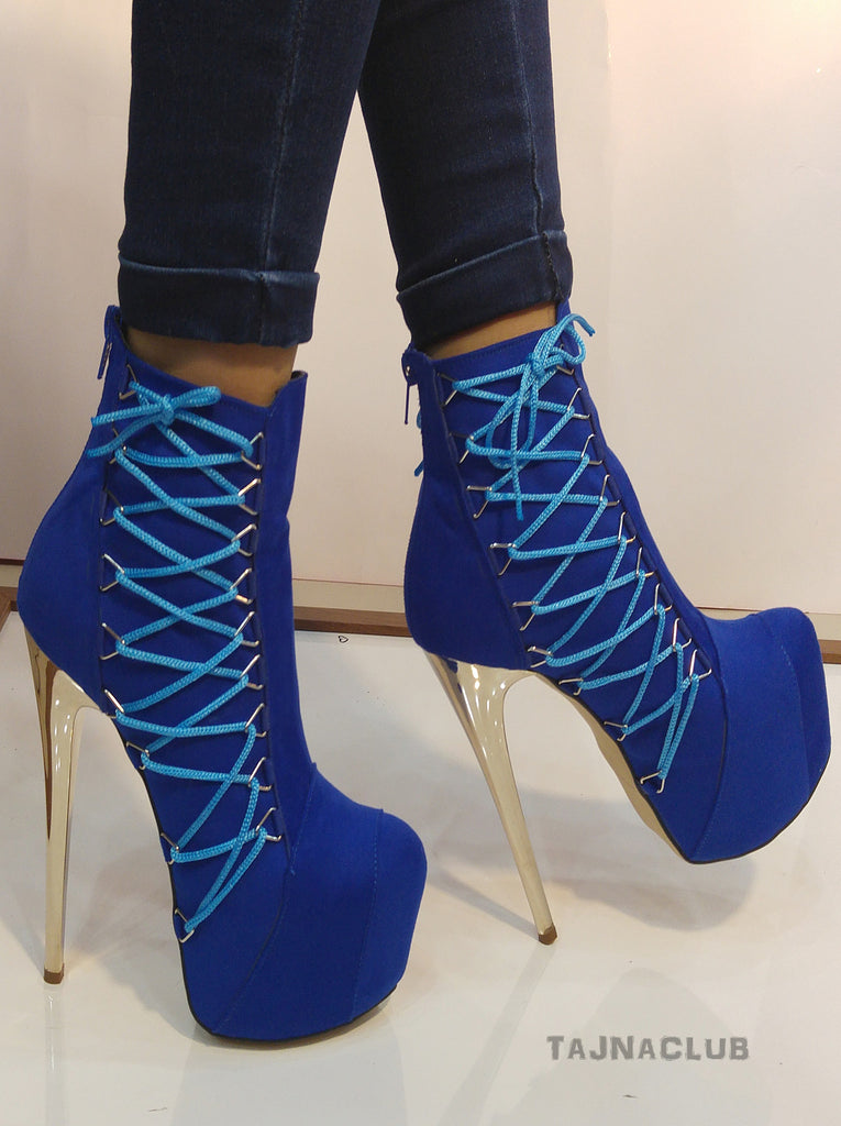 cobalt blue booties